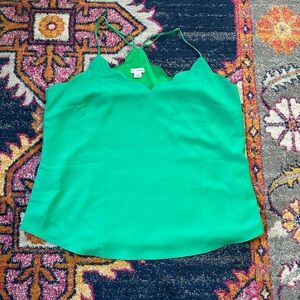 EUC J.Crew Factory Scalloped Cami Top